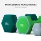 Juego de Mancuernas 2 x1kg 2 x3kg 2 x5kg con Soporte de Almacenamiento para Ejercicio Entrenamiento Multicolor