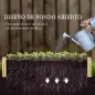 Jardinera Exterior Grande de Madera con Enrejado para Plantas Trepadoras 2 Cajas de Cultivo 230x60x110 cm Natural