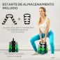 Juego de Mancuernas 2 x3kg 2 x4kg 2 x5kg con Soporte de Almacenamiento para Ejercicio Entrenamiento Multicolor
