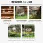 Trampa para Animales Vivos 100x24x30 cm con 2 Puertas y Marco de Acero para Interior y Exterior Verde