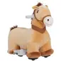 Caballo Eléctrico para Niños de 18 a 36 Meses con Batería 6V y Música Carga 25 kg 69x34x53 cm Marrón