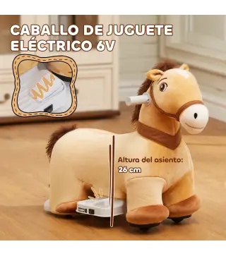 Caballo eléctrico infantil