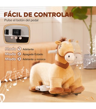 Caballo eléctrico infantil