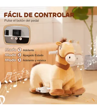 Caballo eléctrico infantil