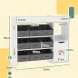 Organizador Infantil con Compartimentos 9 Cestas Extraíbles y Láminas de Pegatinas 92x30x80 cm Blanco Organizador Infantil con Compartimentos 9 Cestas Extraíbles y Láminas de Pegatinas 92x30x80 cm Blanco
