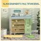 Organizador Infantil con Compartimentos 9 Cestas Extraíbles y Láminas de Pegatinas 92x30x80 cm Blanco Organizador Infantil con Compartimentos 9 Cestas Extraíbles y Láminas de Pegatinas 92x30x80 cm Blanco