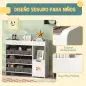 Organizador Infantil con Compartimentos 9 Cestas Extraíbles y Láminas de Pegatinas 92x30x80 cm Blanco Organizador Infantil con Compartimentos 9 Cestas Extraíbles y Láminas de Pegatinas 92x30x80 cm Blanco
