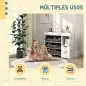 Organizador Infantil con Compartimentos 9 Cestas Extraíbles y Láminas de Pegatinas 92x30x80 cm Blanco Organizador Infantil con Compartimentos 9 Cestas Extraíbles y Láminas de Pegatinas 92x30x80 cm Blanco