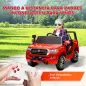 Coche Eléctrico para Niños de +3 Años Toyota LAND CRUISER con Batería 12V Mando a Distancia y Música MP3 Rojo
