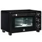 Horno Sobremesa de 21L 1400W Mini Horno Eléctrico Temporizador hasta 60min y Temperatura Regulable hasta 230℃ Negro