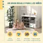 Organizador Infantil con 11 Cestas Extraíbles Compartimentos y Láminas de Pegatinas 105x30x80 cm Blanco Organizador Infantil con 11 Cestas Extraíbles Compartimentos y Láminas de Pegatinas 105x30x80 cm Blanco