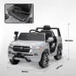 Coche Eléctrico para Niños de +3 Años Toyota LAND CRUISER con Batería 12V Mando a Distancia y Música MP3 Gris