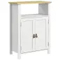 Mueble Bajo para Baño con Almacenaje Armario de Puertas y Estante Ajustable para Aseo o Baño Moderno 60x30x80,5cm Blanco