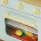 Cocinita Infantil con Sonido Fogón Horno Grifo Fregadero Microondas y Accesorios de Cocina Azul