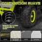 Quad Eléctrico para Niños de +3 Años con Batería 12V Faros Música MP3 Velocidad Regulable y Cesta Carga 30 kg Verde