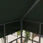 Toldo de Recambio 3x3 m con Techo Doble con Orificios de Drenaje y Protección UPF30+ Verde Solo Toldo NO Incluye Marco