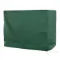 Funda Balancín Jardín Cubierta de Columpio con Cordones Ajustables Impermeable Anti-UV 240x133x185 cm Verde