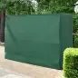 Funda Balancín Jardín Cubierta de Columpio con Cordones Ajustables Impermeable Anti-UV 240x133x185 cm Verde