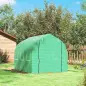 Invernadero de Túnel 3x2x2 m con 6 Ventanas de Malla y Puerta Invernadero de Huerto para Patio Jardín Verde