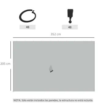 Laterales para Carpa