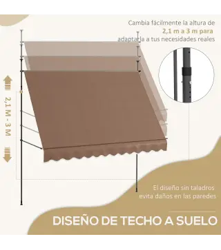 Toldo Manual Retráctil