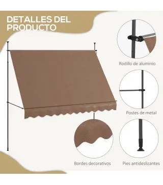 Toldo Manual Retráctil