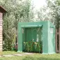 Invernadero de Exterior con Ventanas y Marco de Acero Invernadero para Cultivar Tomates Flores 200x76x168 cm Verde Invernadero de Exterior con Ventanas y Marco de Acero Invernadero para Cultivar Tomates Flores 200x76x168 cm Verde