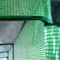 Invernadero de Exterior con Ventanas Estantes de 3 Niveles Puerta con Cremallera y Marco de Acero 200x100x215 cm Verde