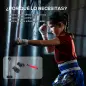 Saco de Boxeo de Pie con Altura Ajustable en 4 Niveles 126-144 cm Base Rellenable y Guantes de Boxeo Negro
