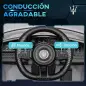 Coche Eléctrico Infantil Maserati Gran Turismo Folgore con Batería 12V Mando a Distancia Faros Bocina Música MP3 Gris