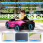 Coche Eléctrico para Niños Lamborghini Autentica con Batería 12V Mando a Distancia Faros Bocina Arranque Suave y Música MP3 Rosa
