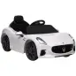 Coche Eléctrico Infantil Maserati Gran Turismo Folgore con Batería 12V Mando a Distancia Faros Bocina Música MP3 Blanco