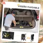 Carrito para Perros Pequeños con Cesta de Almacenaje Ventanas de Malla y 2 Ruedas Universales 75x45x97 cm Negro