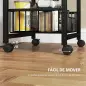 Carrito Verdulero para Cocina con 3 Cestas Deslizables y Marco de Acero 49,5x31x69 cm Gris Claro Carrito Verdulero para Cocina con 3 Cestas Deslizables y Marco de Acero 49,5x31x69 cm Gris Claro