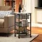 Carrito Verdulero para Cocina con 3 Cestas Deslizables y Marco de Acero 49,5x31x69 cm Gris Claro Carrito Verdulero para Cocina con 3 Cestas Deslizables y Marco de Acero 49,5x31x69 cm Gris Claro