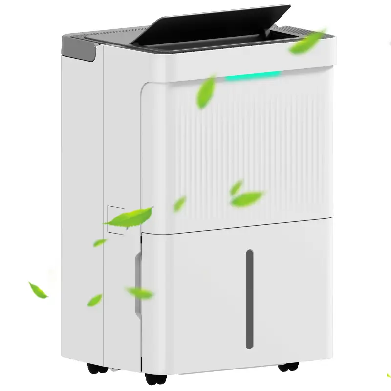 Deshumidificador 35L/día Depósito de Agua 5,5L Pantalla LED Temporizador 24 H Bloqueo Infantil hasta 40-100㎡ Blanco