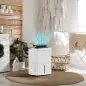 Deshumidificador 35L/día Depósito de Agua 5,5L Pantalla LED Temporizador 24 H Bloqueo Infantil hasta 40-100㎡ Blanco