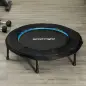 Trampolín de Fitness Ø102 cm Cama Elástica Plegable con Marco de Acero Antideslizantes Carga 100 kg Azul