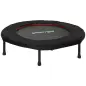 Trampolín de Fitness Ø102 cm Cama Elástica Plegable con Marco de Acero Antideslizantes Carga 100 kg Rojo