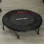 Trampolín de Fitness Ø102 cm Cama Elástica Plegable con Marco de Acero Antideslizantes Carga 100 kg Rojo