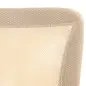 Silla de Escritorio Giratoria sin Brazos Silla de Malla con Altura Ajustable Carga 100 kg 43x58x90-100 cm Beige