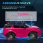 Coche Eléctrico para Niños con Licencia Land Rover Discovery Sport con Batería 12V Mando a Distancia Faros y Música Rosa