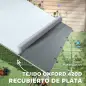 Gallinero Metálico de Exterior de 3x6m con Percha Multiusos Comedero Colgante Tipo Brocheta y Lona Protectora Resistente