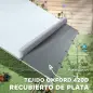 Gallinero Metálico de Exterior de 3x4m con Percha Multiusos Comedero Colgante Tipo Brocheta y Lona Protectora Resistente
