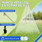 Columpio para Niños Columpio Jardín Exterior con 1 Columpio Simple 1 Planeador y Anti-UV 255x160x180 cm Gris y Verde