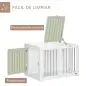 Jaula para Perros Medianos con 2 Puertas con Pestillo Estructura de Acero Inoxidable 80x50x56,5 cm Blanco