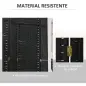 Biombo Separador de Ambientes de 6 Paneles Biombo Plegable 240x170 cm para Salón Dormitorio Oficina Negro