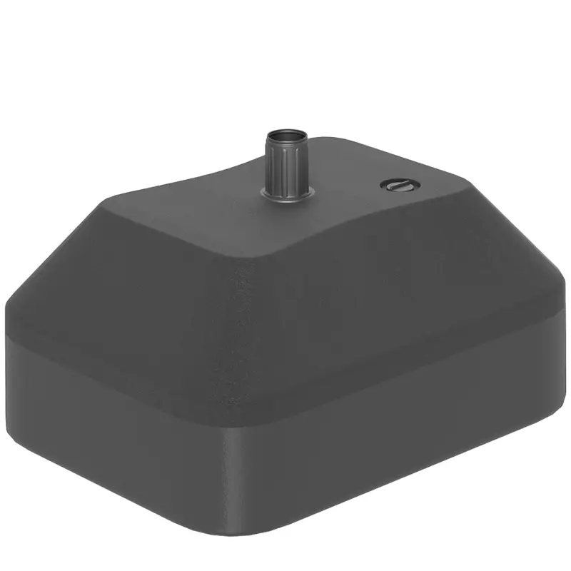 Base Rellenable para Sombrilla de Jardín Resistente y Estable Compatible con Postes de 38 mm y Sombrillas de 2,5 m