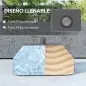Base Rellenable para Sombrilla de Jardín Resistente y Estable Compatible con Postes de 38 mm y Sombrillas de 2,5 m