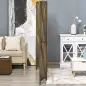 Biombo Separador de Ambientes de 4 Paneles Biombo Plegable 182x170 cm para Salón Dormitorio Oficina Marrón Grisáceo